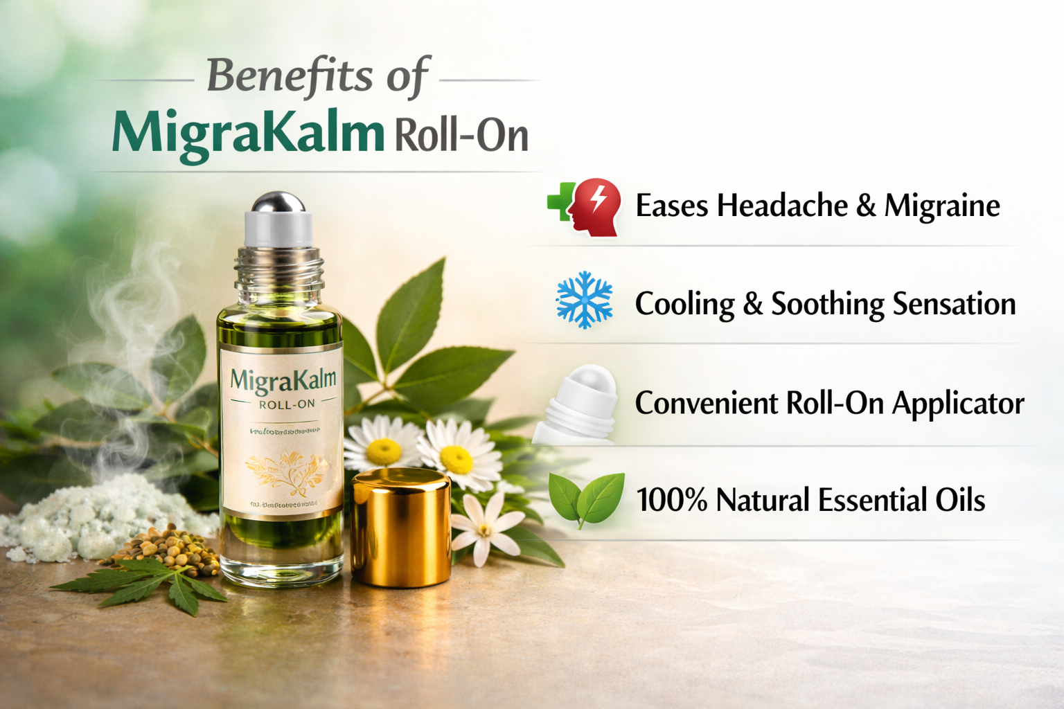 MigraKalm Roll On By BhanBbaba Bhang Baba