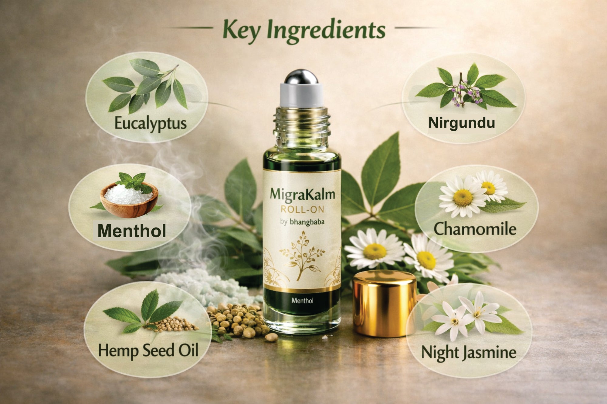 MigraKalm Roll On By BhanBbaba Bhang Baba