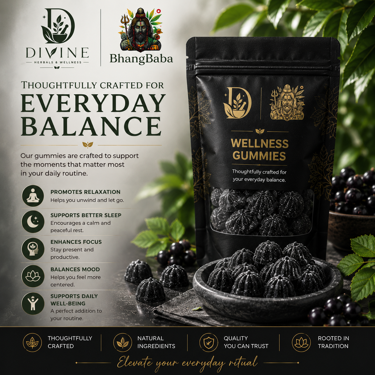DHW Calm and Uplift Gummies Bhang Baba